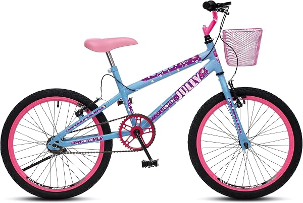 Bicicleta Colli Jully Aro 20 com Cestinha Frontal e Freios V-Brake