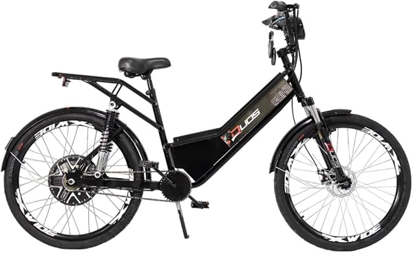 Bicicleta Elétrica Confort FULL 800W 48V 15Ah Cor Preta