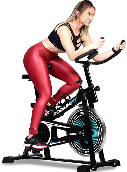 Bicicleta Ergométrica Spinning PodiumFit S200 Silenciosa