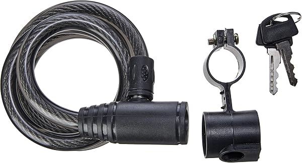 Cadeado com Chave para Bicicleta Cabo 12mm 1m Atrio BI081