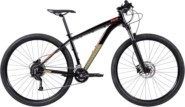 Caloi Bicicleta Moab, Aro 29, Tamanho 17, Câmbio Microshift 18 Velocidades, Preta