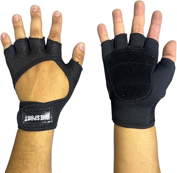 One Sport Osp8, Luva Adulto Unissex, Preto, Médio